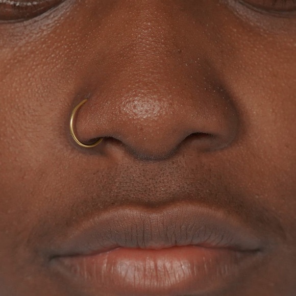 Automic Gold - Nose Ring Hoop (WHITE GOLD) - Picture 4 of 6
